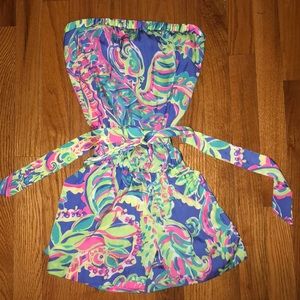 Lily Pulitzer STRAPLESS ROMPER!